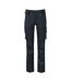 Womens/ladies Stretch Cargo Trousers Black Projob-1