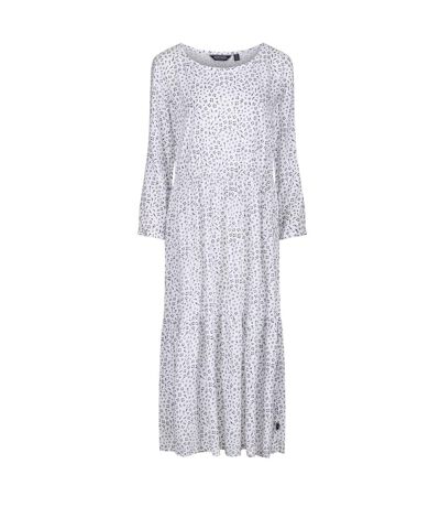 Regatta Womens/Ladies Briella Ditsy Print Long-Sleeved Casual Dress (White) - UTRG7619