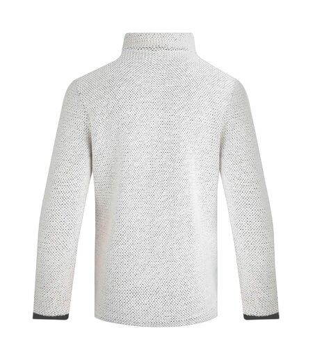Mens Cruiser Macaroni Quarter Zip Pullover Ecru Weird Fish