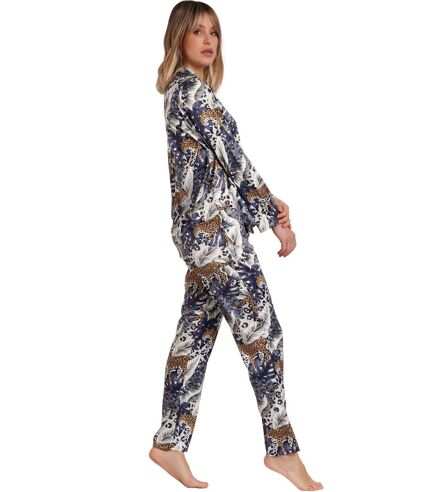 Pyjama pantalon chemise Luxury Leopard Admas