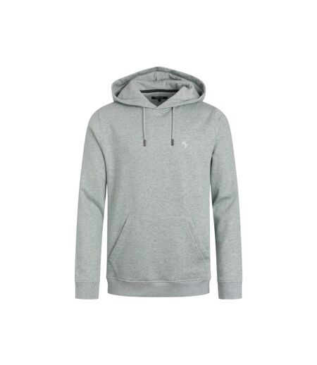 Mens hugo branded hoodie grey marl Weird Fish