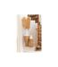 Vase Amphore avec Tissage Rotin Bali 100cm Blanc & Naturel-3
