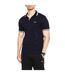 Polo Motif/style Rayure Contrastée Sur Bord Paddy Homme Bleu Marine Boss-3