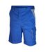 Short De Travail Adulte Bleu Roi Gris Carson Contrast-1