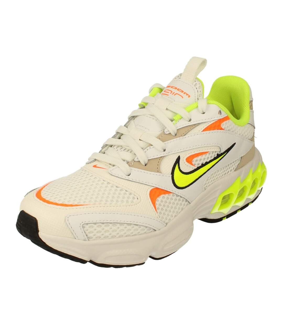 Womens/ladies Zoom Air Fire Trainers White Yellow Nike-1