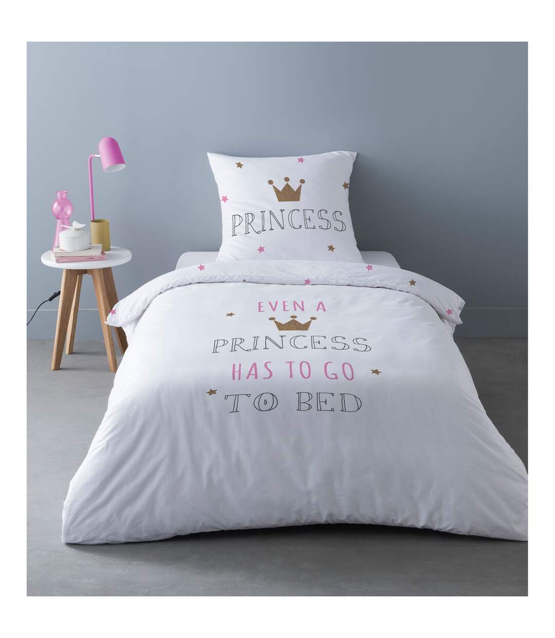 Parure de lit enfant design Princess - 100% Coton-1