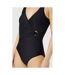 Debenhams Womens/Ladies Wrap One Piece Bathing Suit (Black) - UTDH5497