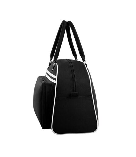 Sac de bowling taille unique noir / blanc Bagbase
