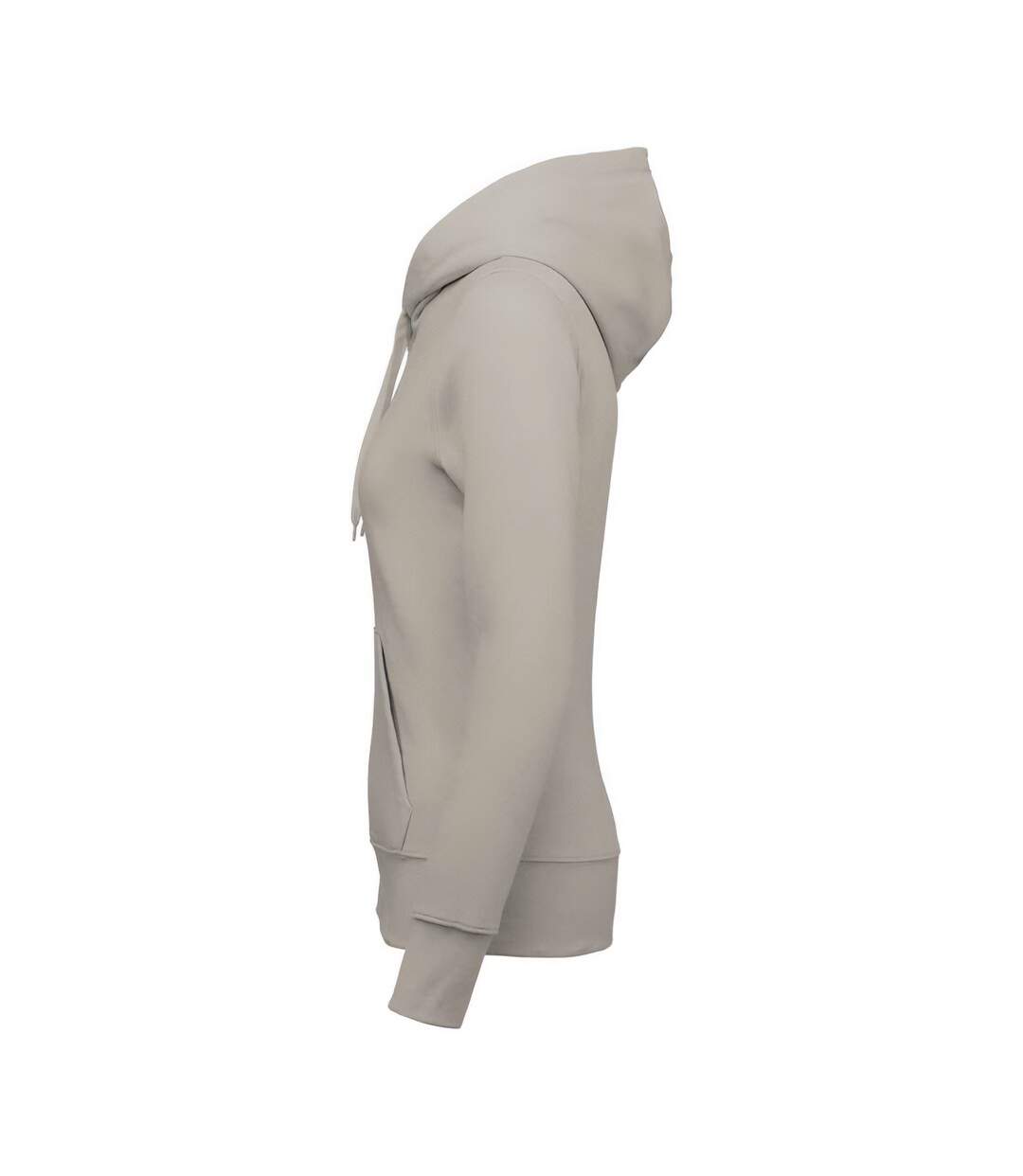 Womens/ladies eco friendly full zip hoodie clay Kariban