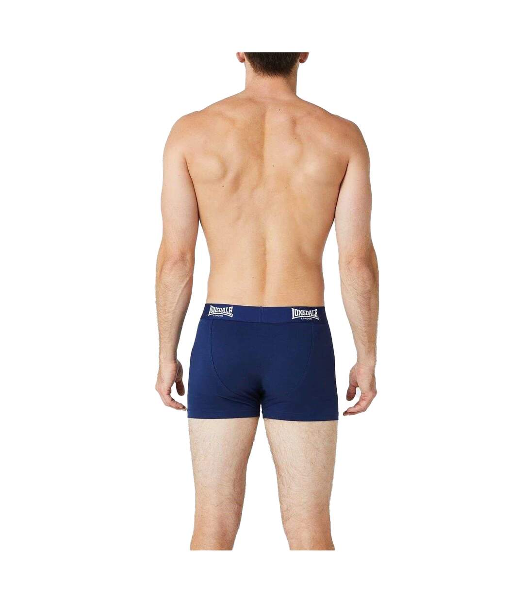 Pack Of 2  Mens Boxer Shorts  Navy Lonsdale-3