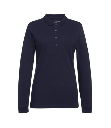 Brook Taverner Womens/Ladies Anna Long-Sleeved Polo Shirt (Navy)