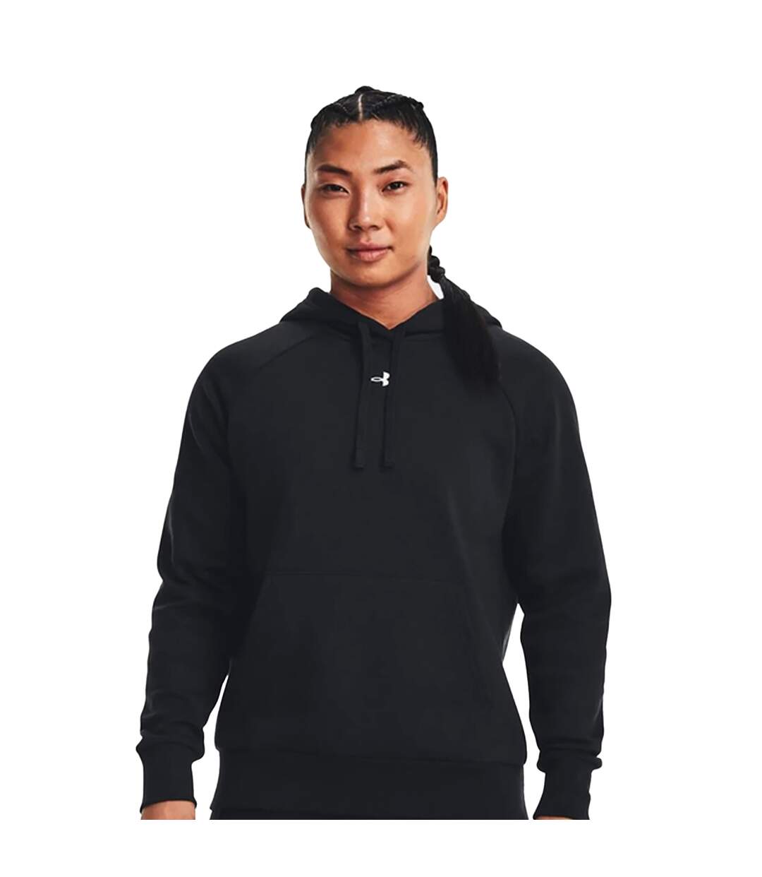 Sweat À Capuche Rival Femme Noir Under Armour-1