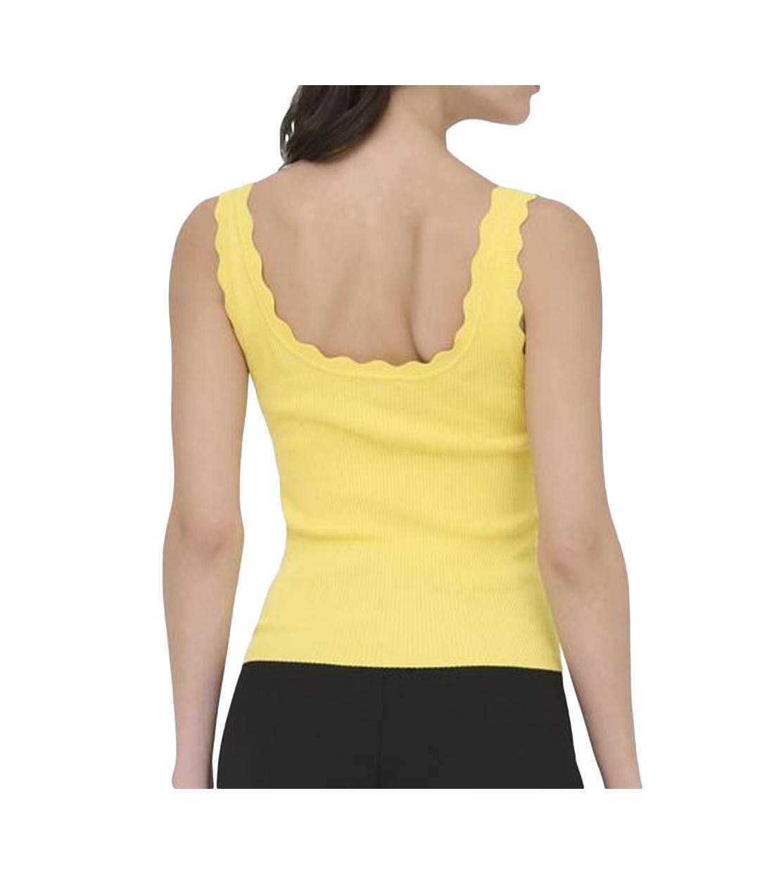 Débardeur jaune femme jdy nanna-2