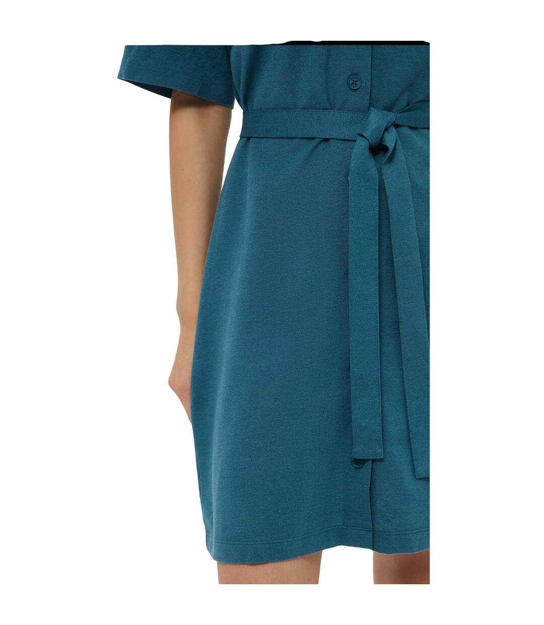 Robe Chemise Femme Vert Lacoste-4