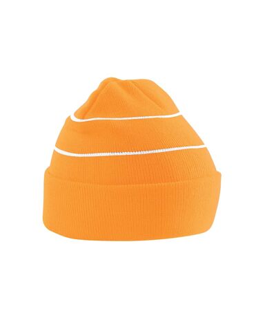 Beechfield Unisex Adult Knitted High-Vis Beanie (Fluorescent Orange) - UTBC5299