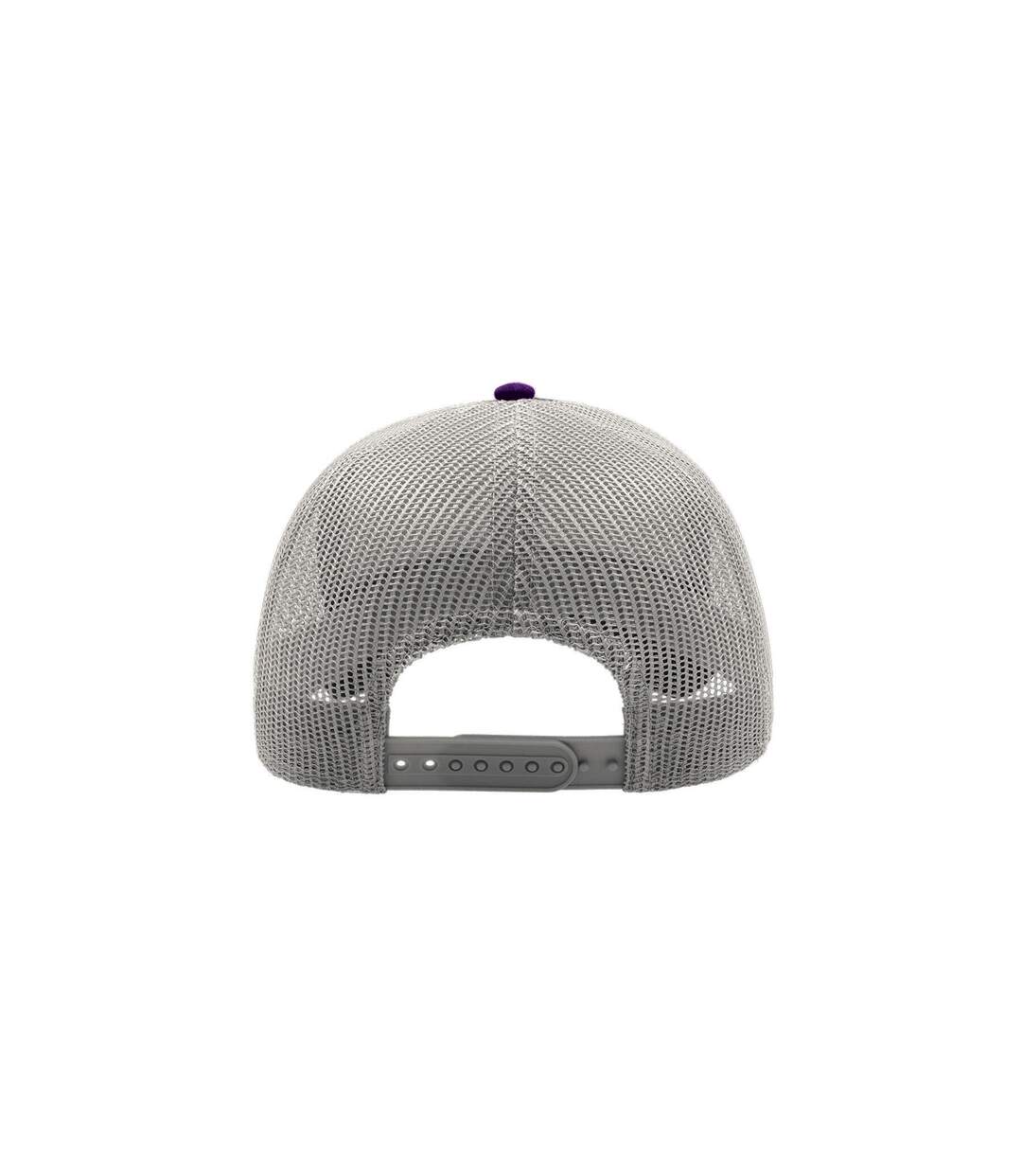 Casquette style trucker rapper mixte violet / blanc Atlantis