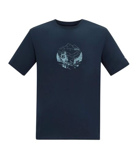 T-shirt Motif/style Dessin Au Trait Fingal Homme Bleu Marine Regatta