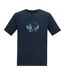 T-shirt Motif/style Dessin Au Trait Fingal Homme Bleu Marine Regatta-2