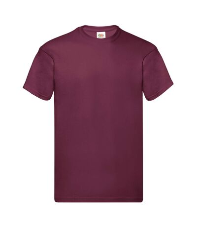 Fruit of the Loom Mens Original T-Shirt (Burgundy) - UTRW9904