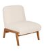 Fauteuil en bouclette LIORA - Ivoire-1