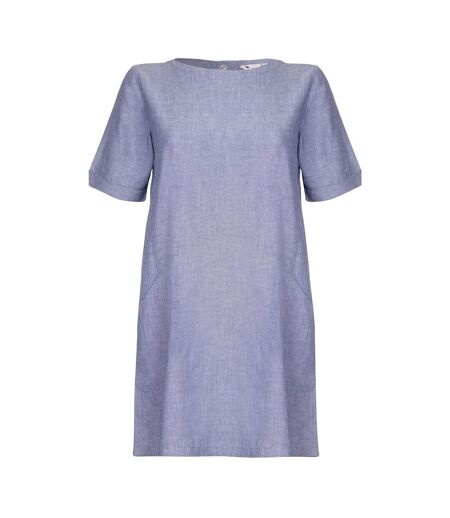 Yumi Womens/Ladies Chambray Tunic Dress (Light Blue) - UTYM559
