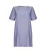 Yumi Womens/Ladies Chambray Tunic Dress (Light Blue) - UTYM559