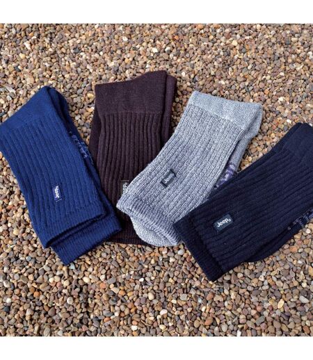 3 Pack Mens Vintage Cotton Cushioned Socks for Hiking Boots