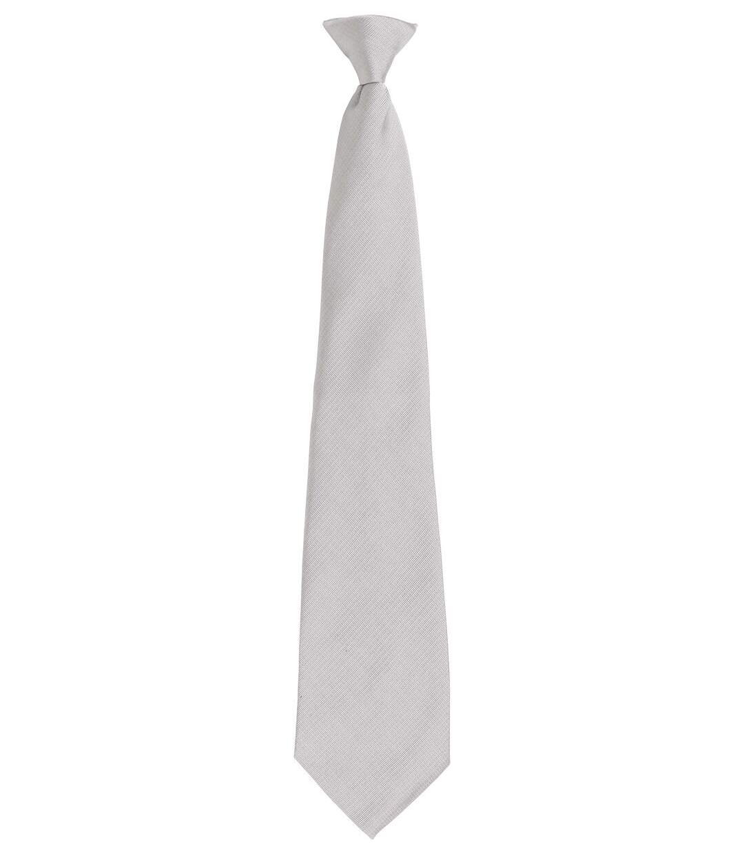 Cravate de sécurité à clip - PR785 - gris silver-1