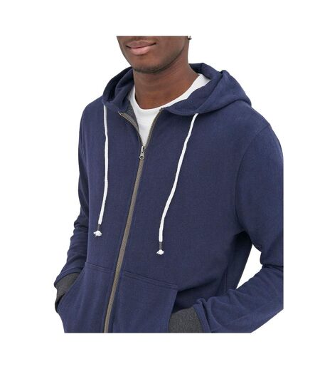 Veste À Capuche Okavango Adulte Bleu Marine Charbon Ecologie