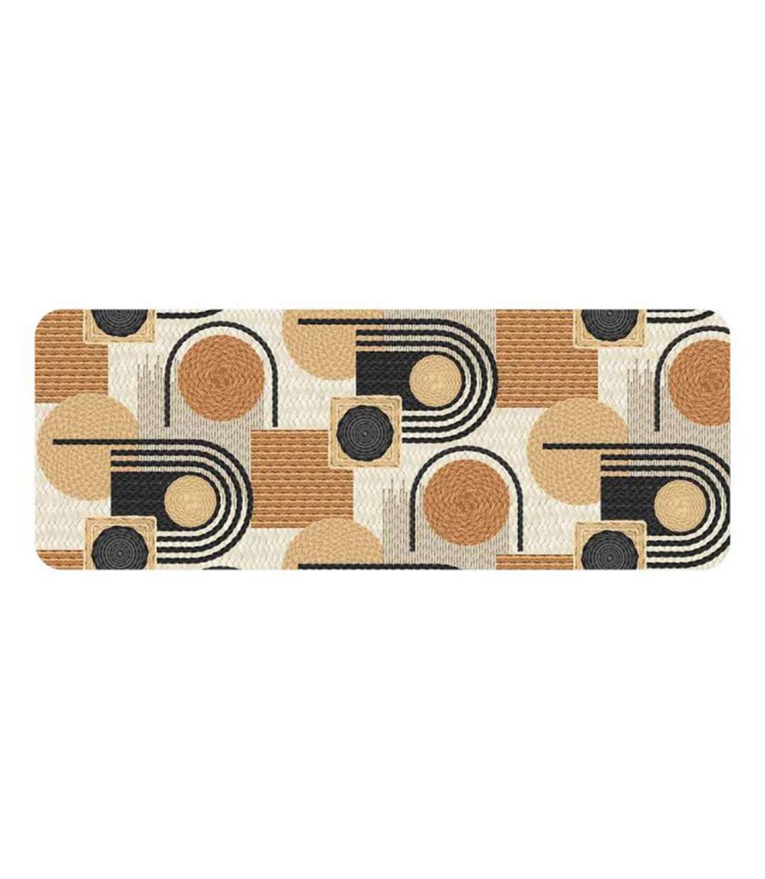Tapis Déco Imprimé Rondipop 45x120cm Noir-1