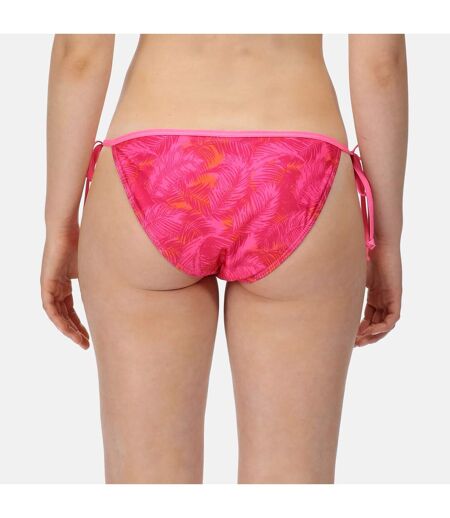 Regatta Womens/Ladies Aceana Palm Print Bikini Bottoms (Pink Fusion) - UTRG7395