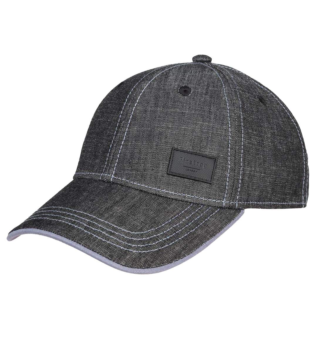 Casquette De Baseball Motif/style Logo Canvasas Homme Bleu Foncé Firetrap-3