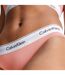 Womens/ladies Modern Cotton Thong Pink Calvin Klein-3