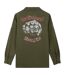 Mens motorhead overshirt khaki green Amplified-2