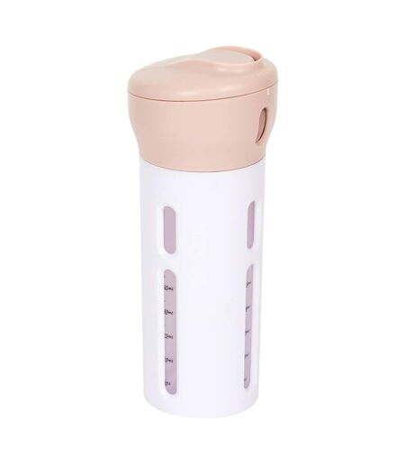 Flacon de Transport 4 en 1 Distributeur 16cm Blanc