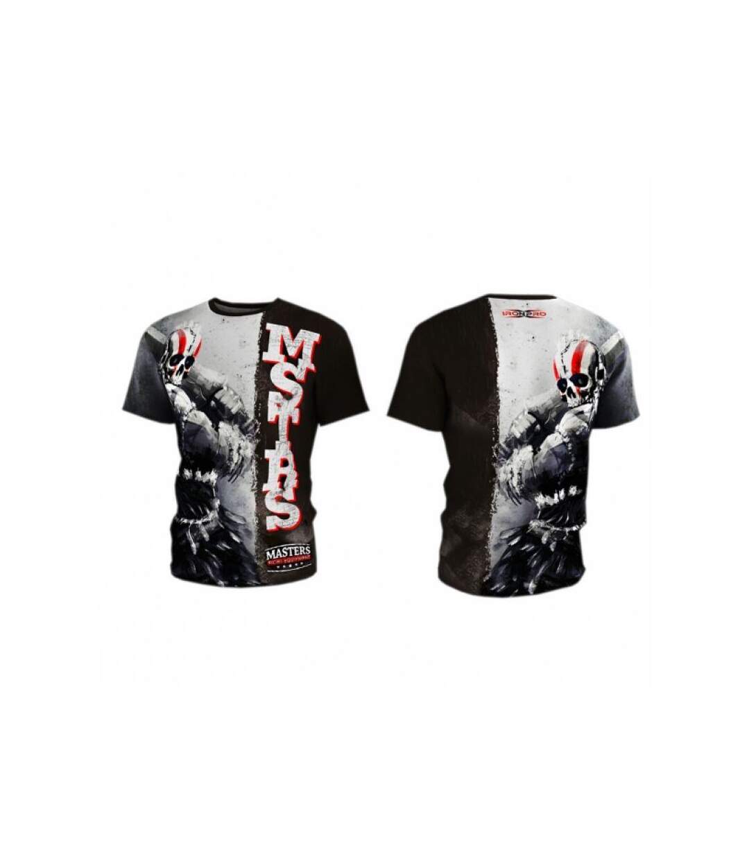 T-shirt Fightwear Collection Homme Noir Gris Masters-2