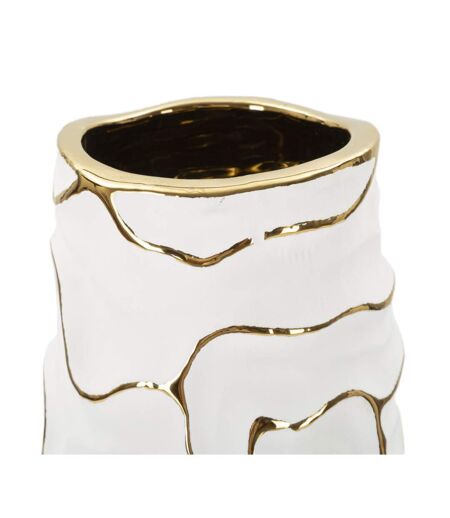 Vase Design en Céramique Lia 29cm Blanc