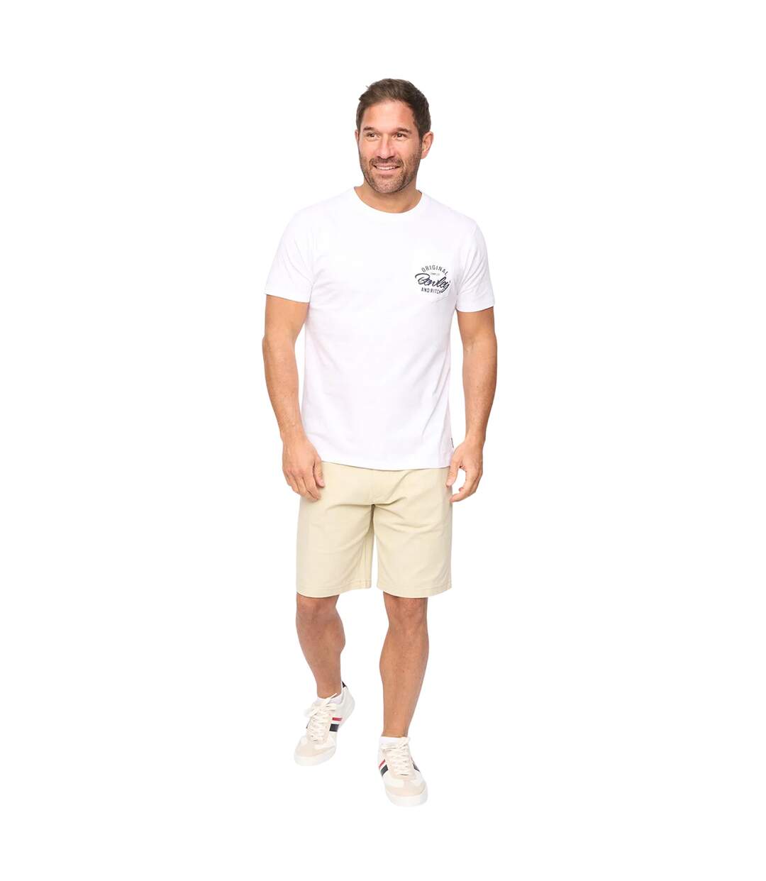 Mens Milestan T-shirt White Bewley & Ritch-2