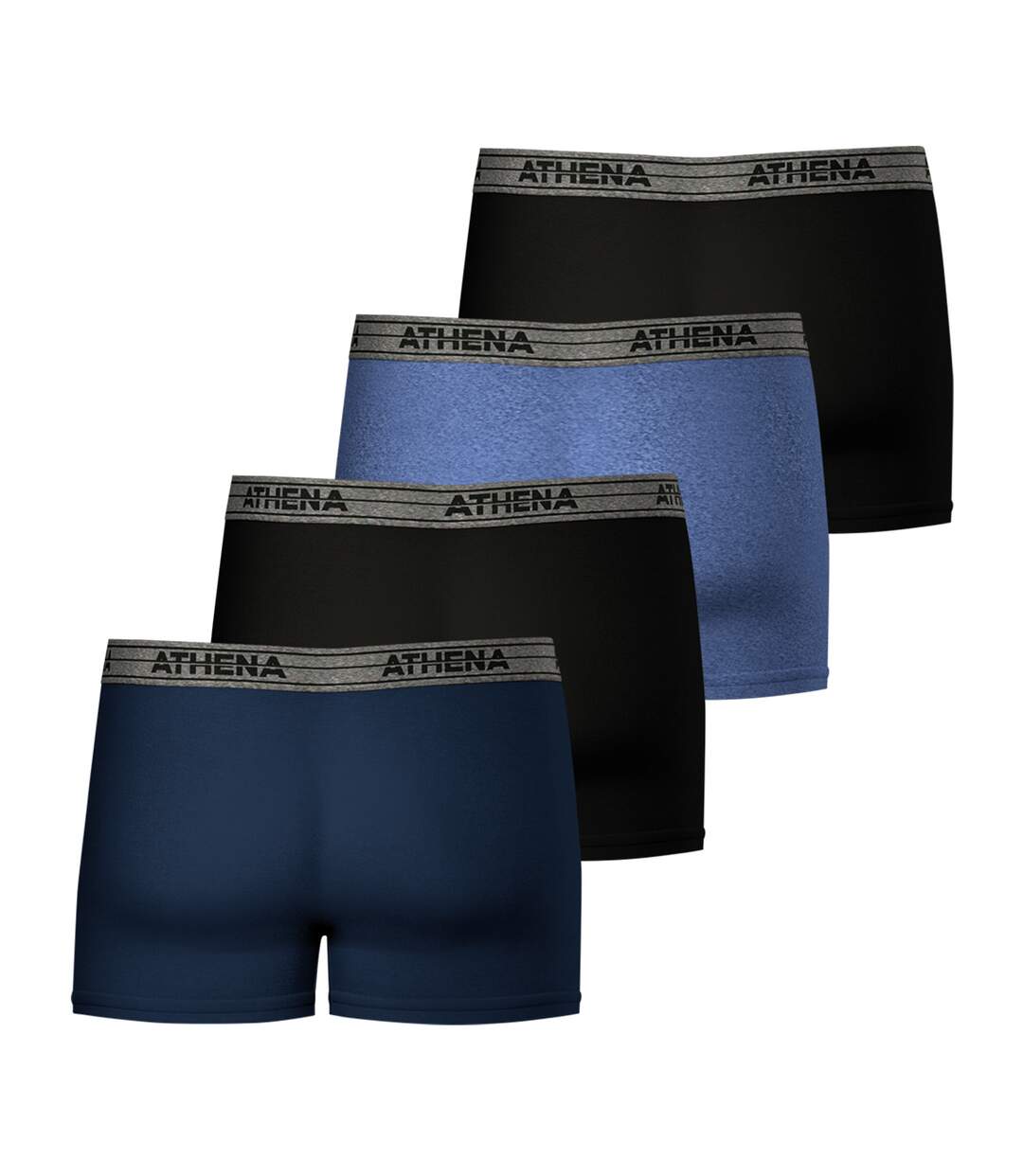 Lot de 4 boxers homme Ecopack Athena-3