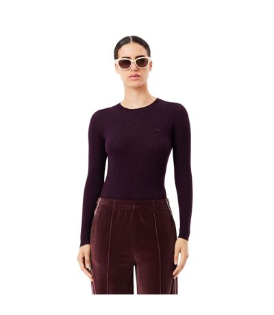 Sweat Style 3d Femme Pourpre Lacoste
