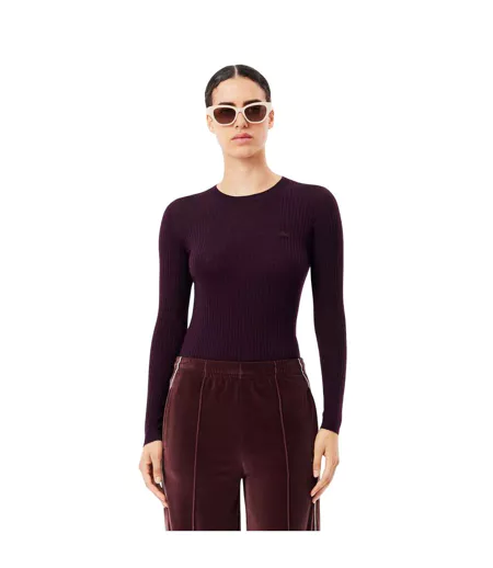 Sweat Style 3d Femme Pourpre Lacoste