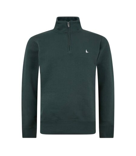 Mens Barchester Quarter Zip Sweatshirt Pine Jack Wills