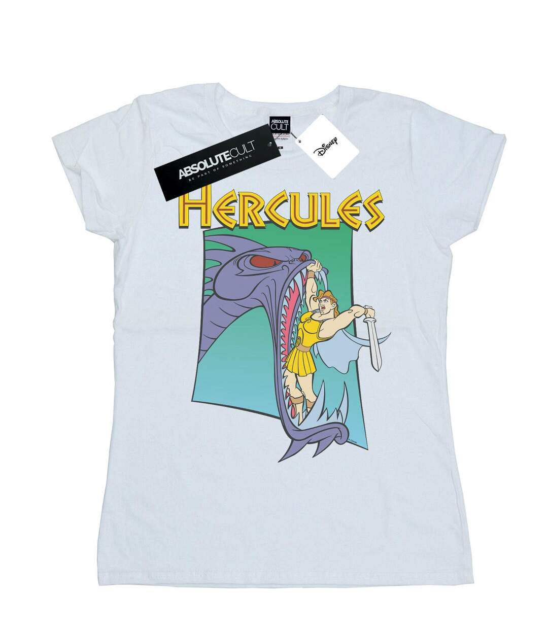 Disney - T-shirt HERCULES HYDRA FIGHT - Femme (Blanc) - UTBI15797-1