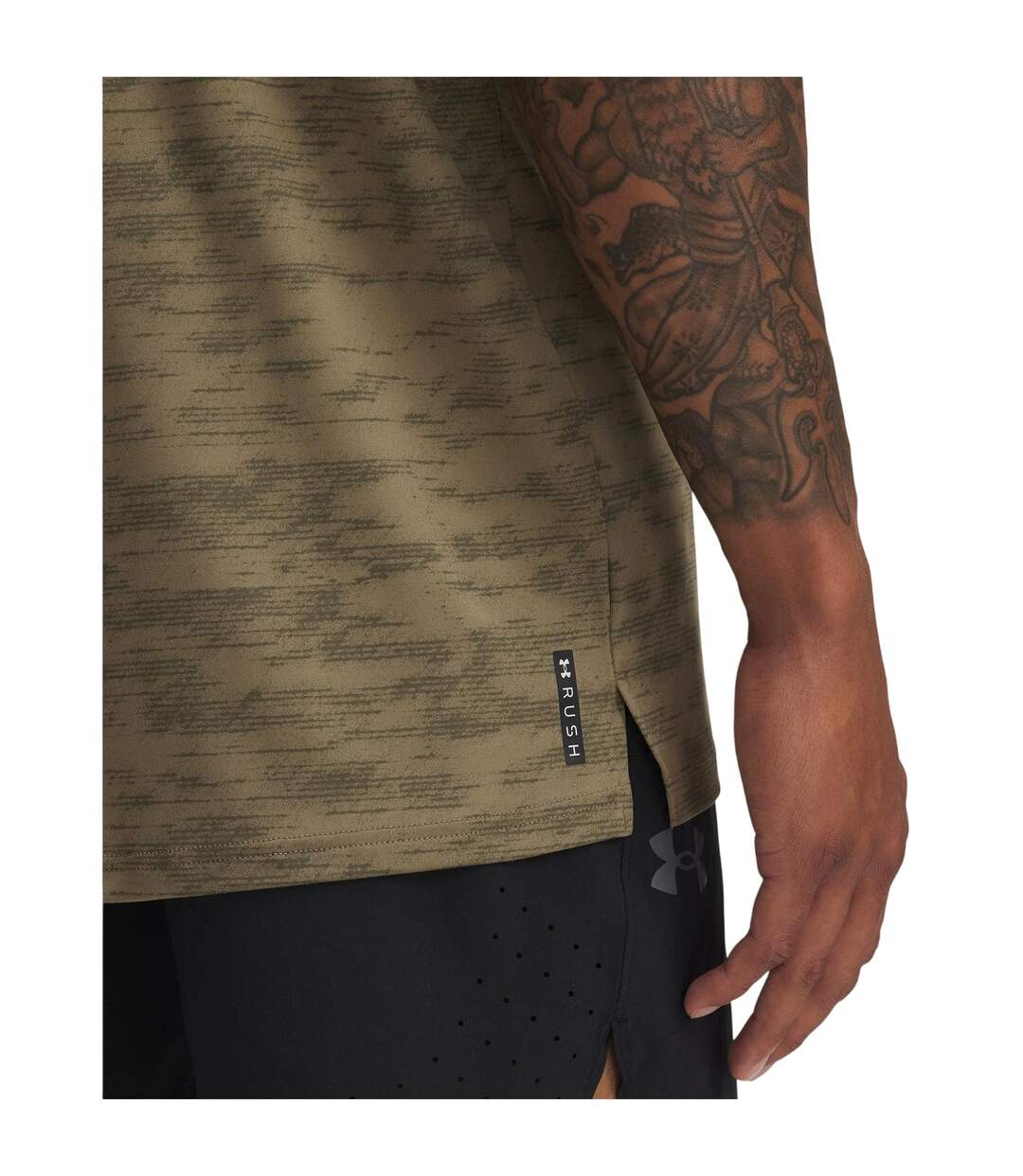 Mens Vanish Crew Neck T-shirt Brown Under Armour-3