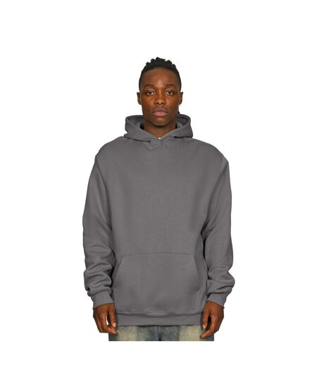 Mens Ringspun Cotton Tall Oversized Hoodie Charcoal Casual Classics