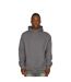 Mens Ringspun Cotton Tall Oversized Hoodie Charcoal Casual Classics-1