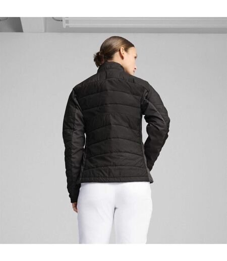 Womens/ladies Kyley Performance Quilted Golf Jacket  Black Puma