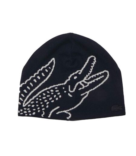 Bonnet marine homme lacoste broderie
