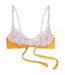 Womens/ladies Medusa Two Tone Bikini Top Yellow Panos Emporio-2