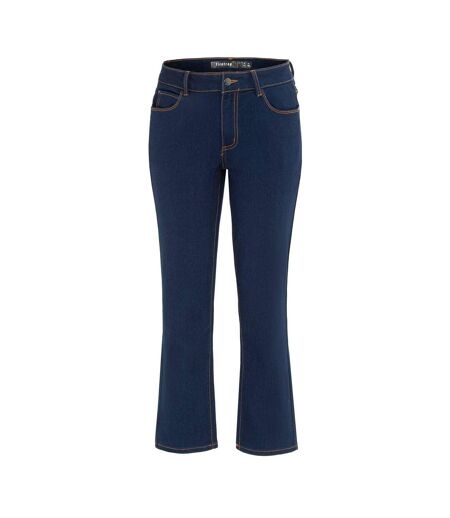Womens/ladies Plain Slim Jeans Navy Firetrap